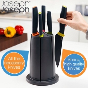 Joseph Joseph Elevate Messer-Set mit rotierendem Messerblock für 55,90€