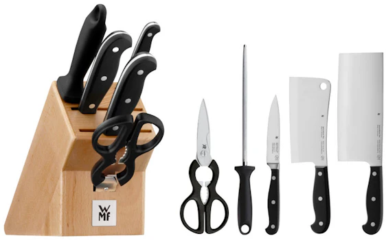 WMF Messerblock "Spitzenklasse Plus" (6-tlg.) für 156€ – inkl. 5 Küchenmessern und Schere