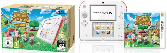 Nintendo 2DS (weiß+rot) inklusive Animal Crossing (Limited Edition) für 82€ bei Amazon *UPDATE2*