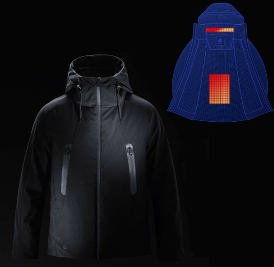90FUN wasserdichte elektrisch beheizte Herren Winter Jacke  