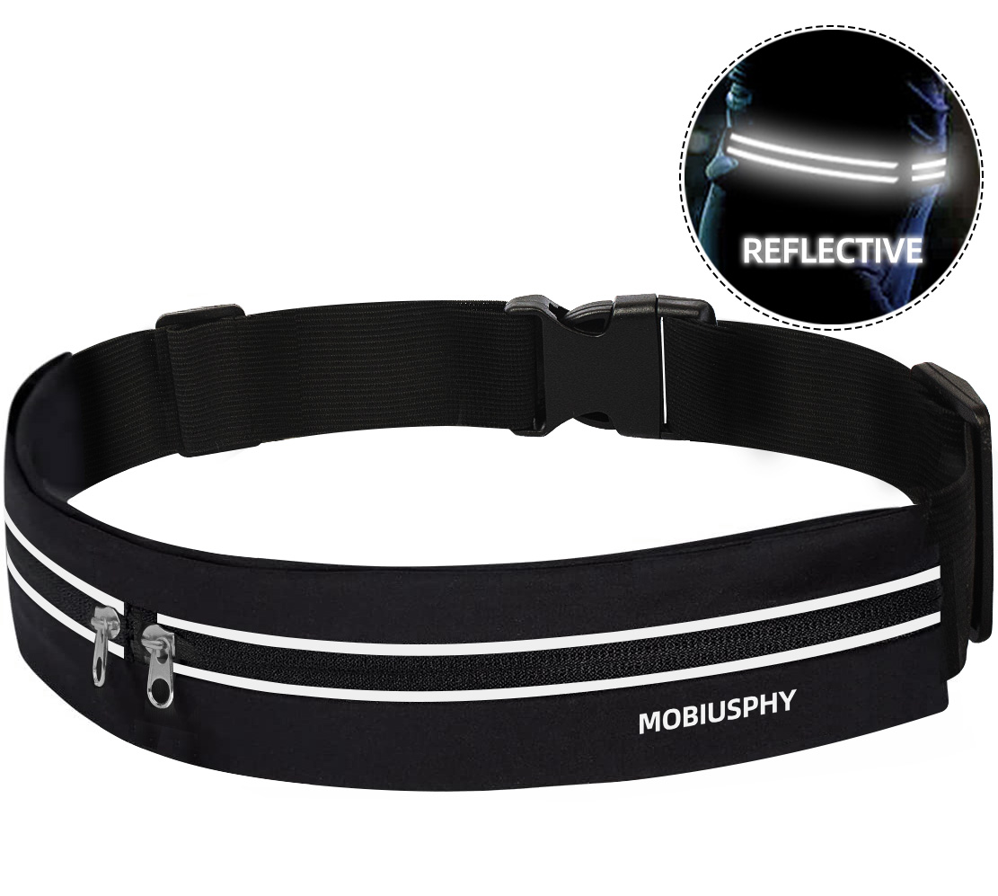 Laufgürtel Handy für Herren Damen, Bauchtasche Joggen Handytasche Sport Running Belt Hüfttasche Laufen Gürteltasche