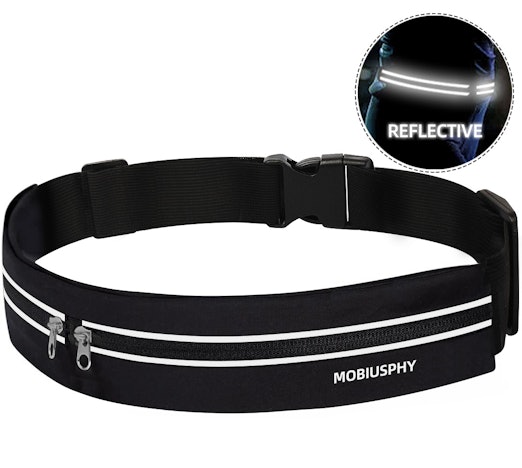 Laufgürtel Handy für Herren Damen, Bauchtasche Joggen Handytasche Sport Running Belt Hüfttasche Laufen Gürteltasche