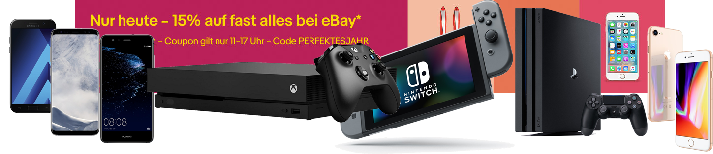 15% Rabatt auf fast alles bei eBay nur bis 17 Uhr » Die 20 besten Schnäppchen