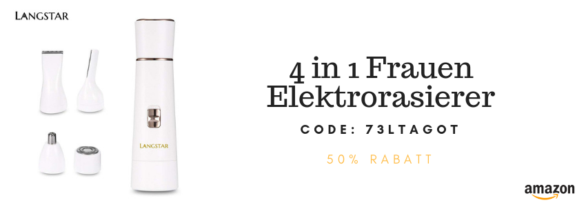 ​4 in 1 Frauen Elektrorasierer  für nur 11 EUR 