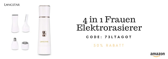 4 in 1 Frauen Elektrorasierer für nur 11 EUR
