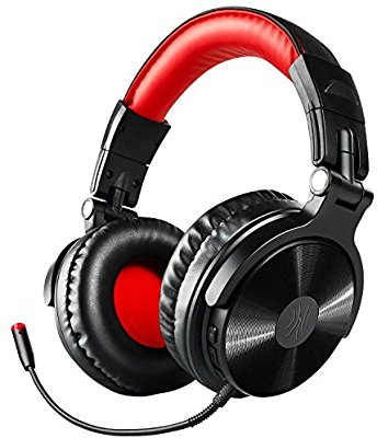 Bluetooth Over Ear Headset mit abnehmbaren Mikrofon &amp; Dual 50mm Treiber, 30 Stunden Spielzeit