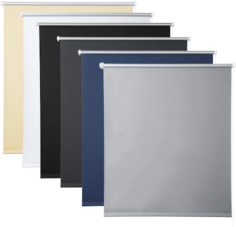 50% Rabatt auf Verdunklungsrollo ohne Bohren, Grau 110x160 cm