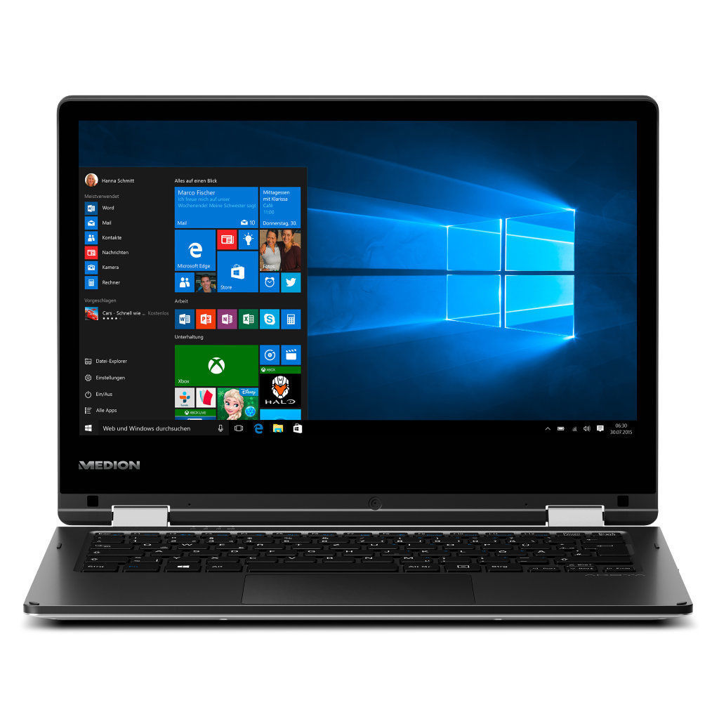 MEDION AKOYA "E2215T" Notebook für 234€