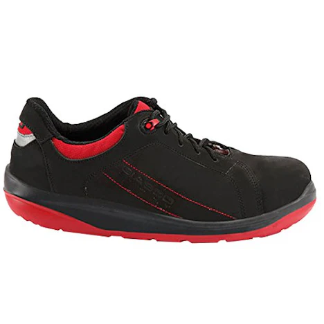 Giasco Halbschuh Sport S3, Größe 38, 1 Stück, schwarz / rot, 73N25C38