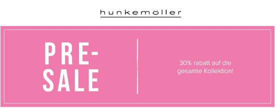 Memberdays bei Hunkemöller - 30% Rabatt auf die gesamte Kollektion
