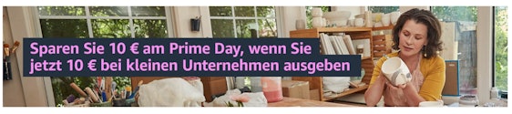Letzte Chance: 10€ geschenkt! 😱 Kleine Unternehmen unterstützen und 10€ Guthaben für den Prime Day sichern 🤑