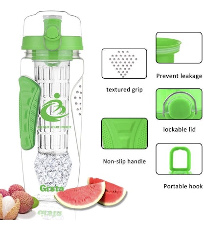 Auslaufsichere Sport Trinkflasche für nur 8,39€ - 1L Größe
