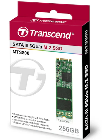 Transcend MTS800 M.2 SSD 256GB für 77€ - mit max. 560MB/s beim Lesen und 300MB/s beim Schreiben