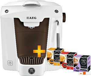Kapselmaschine: AEG LM 5100 Lavazza Favola A Modo Mio inkl. 12 Probe-Kapseln + 3 versch. Packungen (48 Kapseln) für nur 29,- Euro
