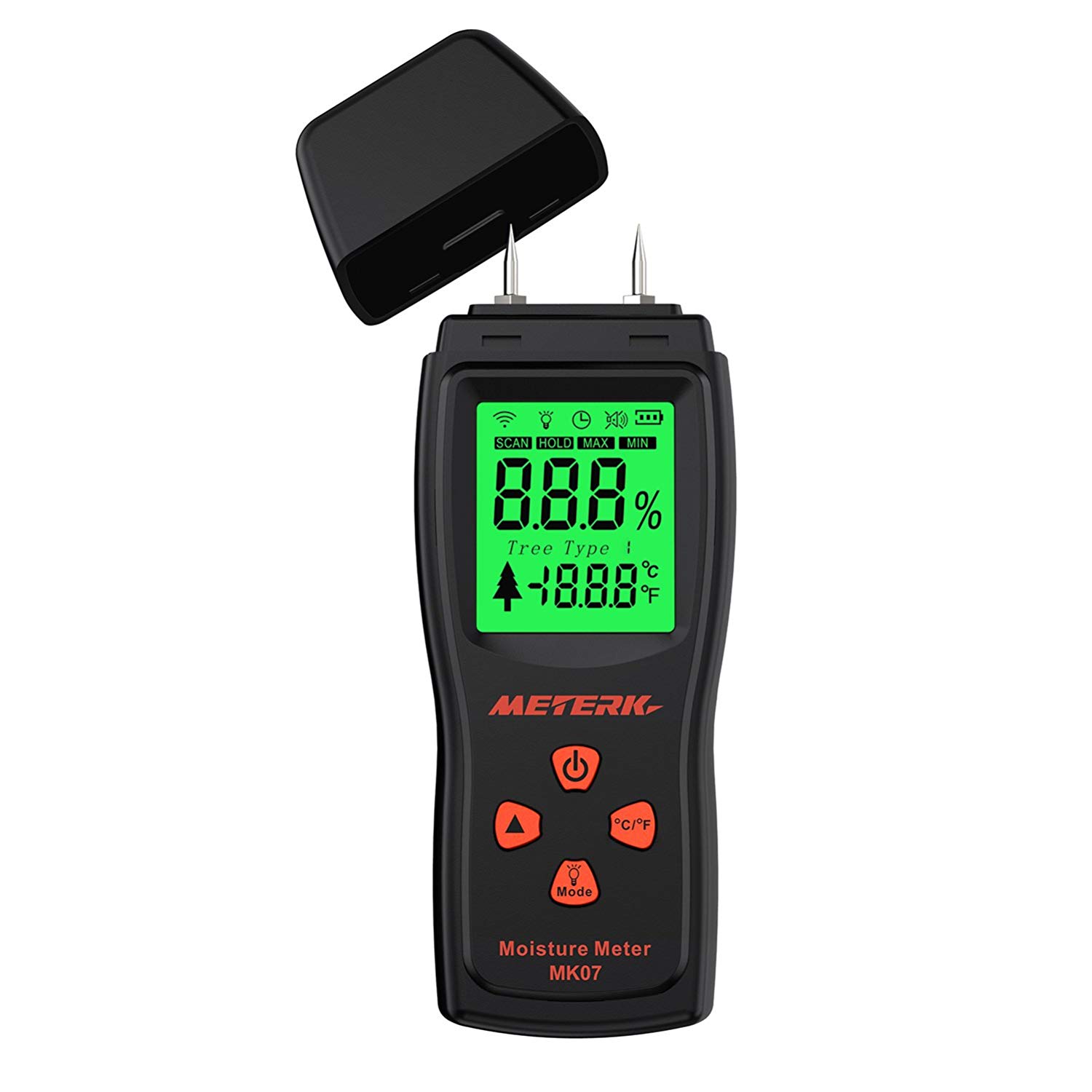 Meterk Holz Feuchtigkeitmessgerät Mini Digital 