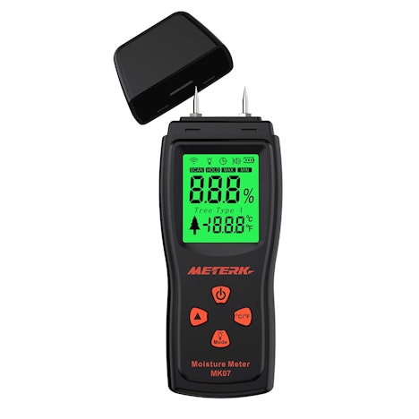 Meterk Holz Feuchtigkeitmessgerät Mini Digital