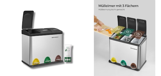 SONGMICS Mülltrenner 24 Liter für 39€ – Ordnung und Sauberkeit leicht & günstig