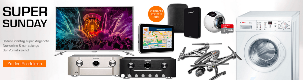 Saturn Super Sunday am 21.08.2016 - z. B. Philips 55 PUS 6501 4K-Fernseher für 844€