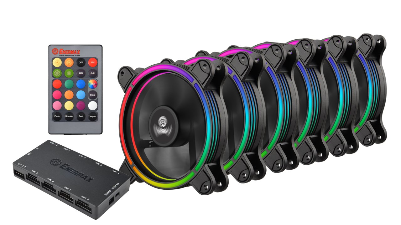 6x Enermax 12cm RGB Lüfter 