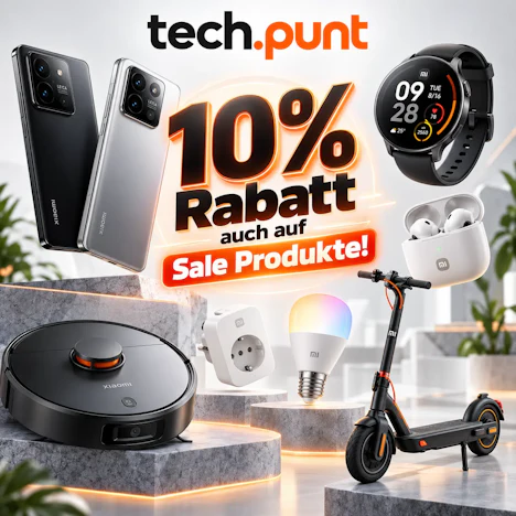 TechPunt feiert 10 Jahre: Extra-Rabatt auch auf Xiaomi-Sale (Smart Lock, Luftpumpe & Co.)