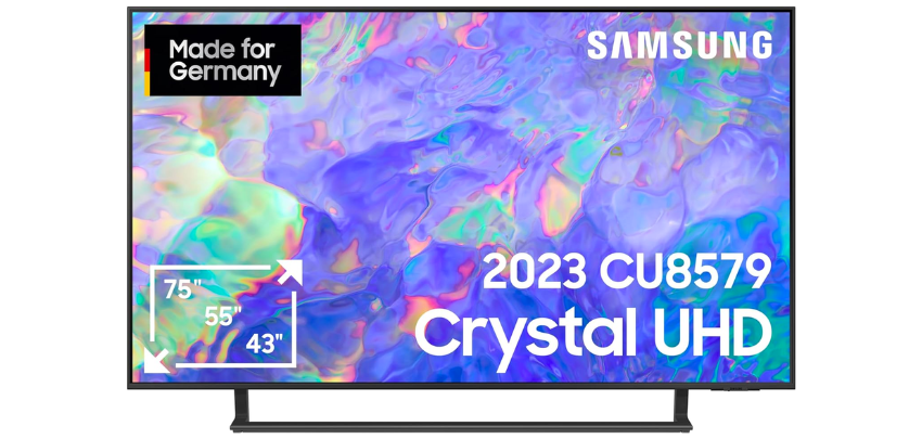 Samsung Crystal GU-CU8579 für 529€ - 50" Smart TV mit 4K-Power