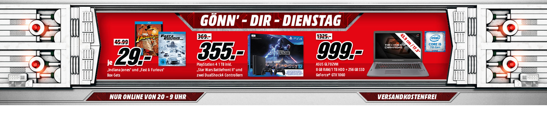 Gönn Dir Dienstag bei Media Markt - z.B. GeForce GTX 1050 Ti Grafikkarte für 175€