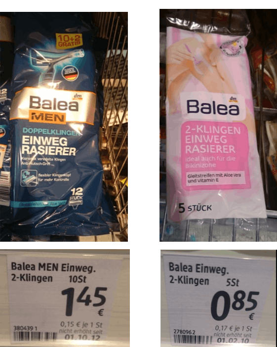 Balea-Einwegrasierer