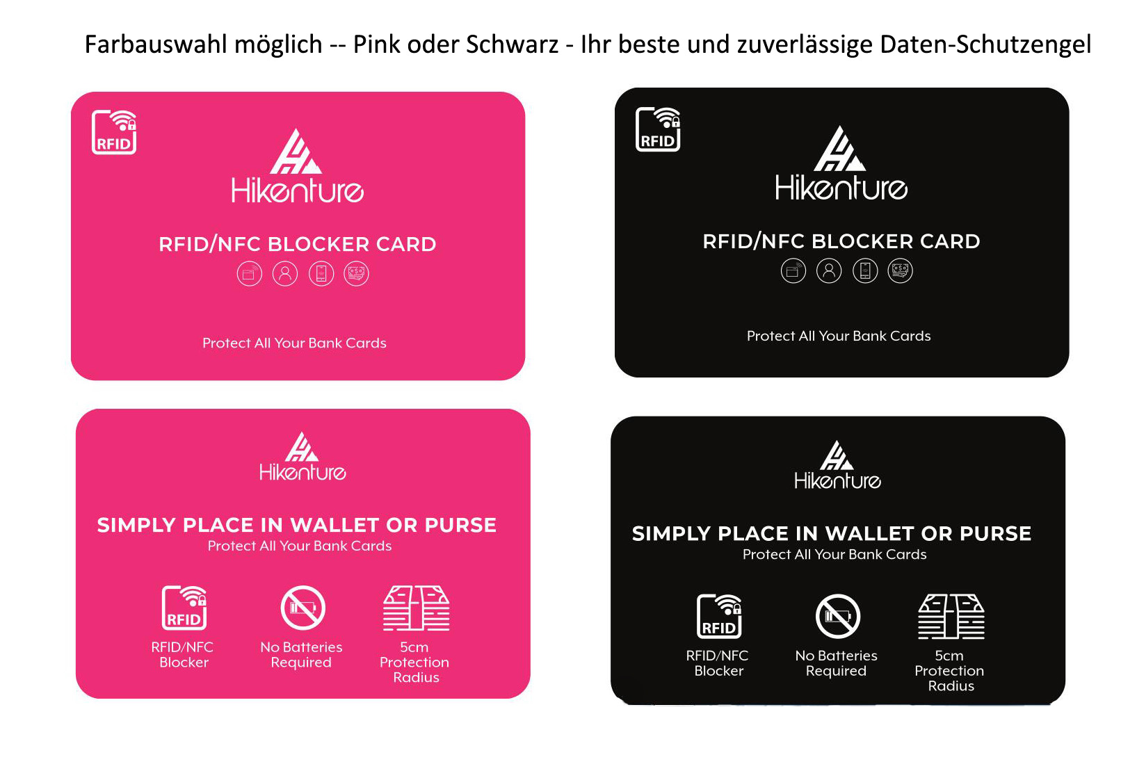 30% OFF für RFID Blocker Karte mit Code EIVJ5QQM! Farbauswahl- Ihr Datenschutzengel