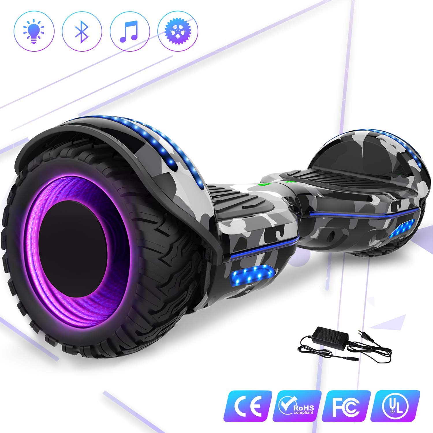 Mega Motion Hoverboard 6,5 Zoll E-Balance Scooter Elektroroller 