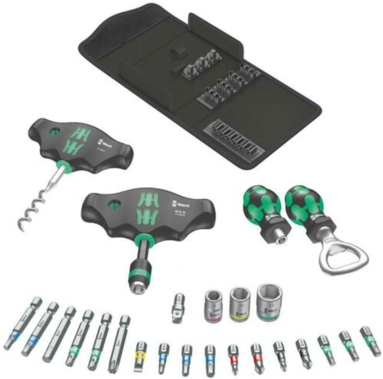 Wera Bit-Sortiment für 22€ – mit Quergriff und Stubby Universalhalter
