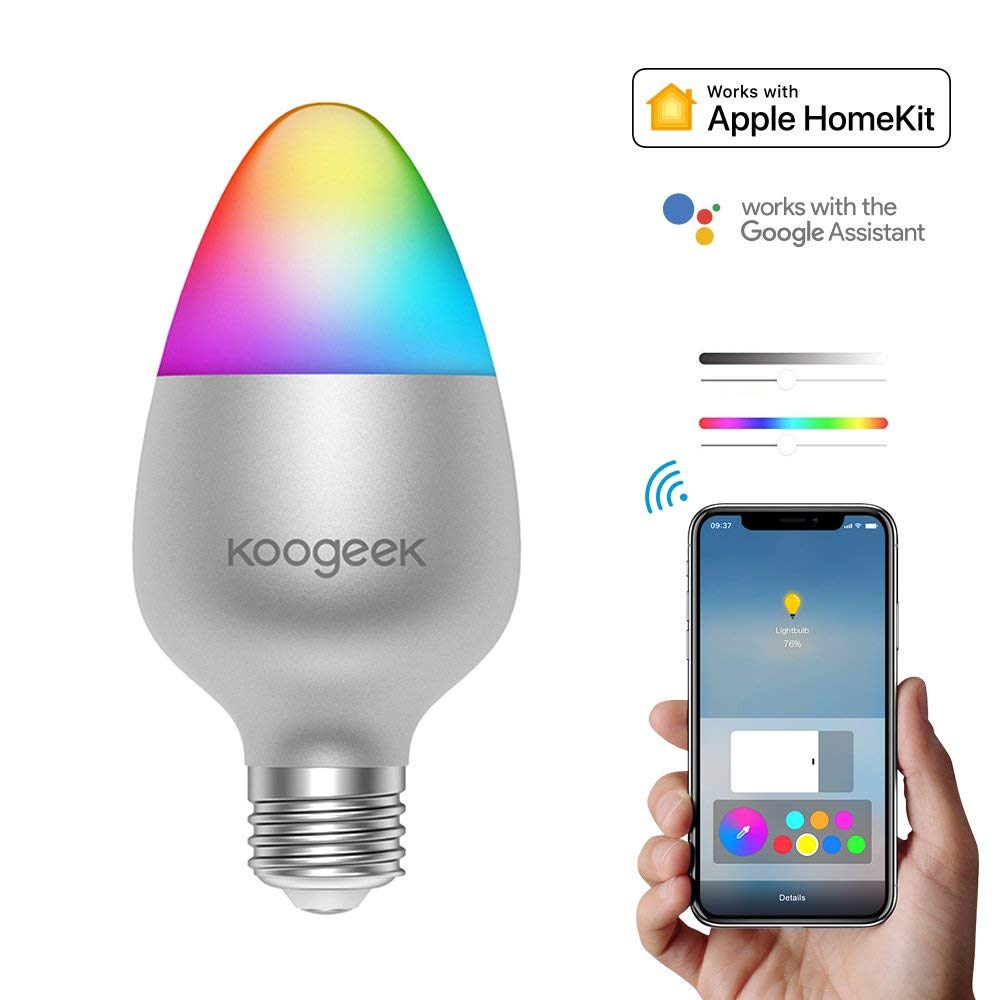 Wifi Smart Birne Mehrfarbige LED Dimmbar Lampe 8W RGB E27 Glühbirne