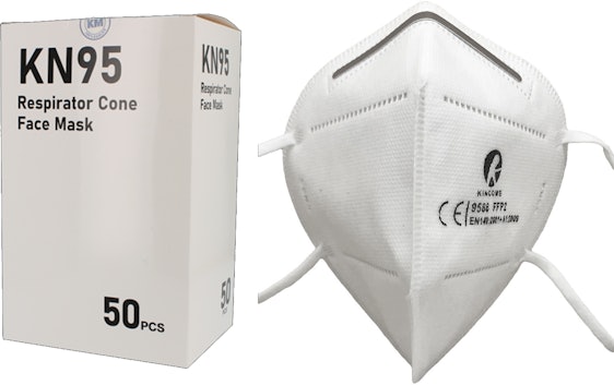 50x KN95 Atemmaske für 12€ – Mund-Nasen-Schutz mit bequemer Passform