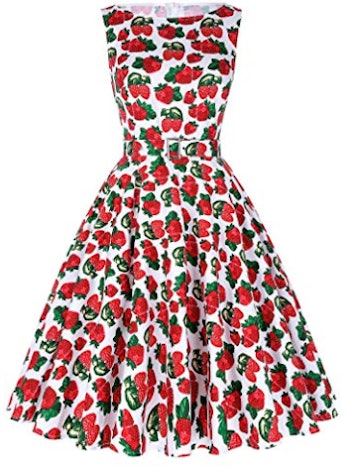 65% Rabatt Yafex Damen 50er Jahre Kleid Vintage Kleid Petticoat Kleid ZYB000002 für 3.85€ -6.30 € statt EUR 10,99 - EUR 17,99