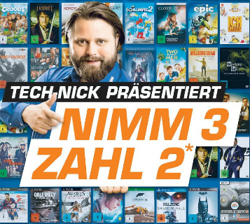 Nimm 3 zahl 2 Aktion auf Games, Filme, Software und Musik bei Saturn