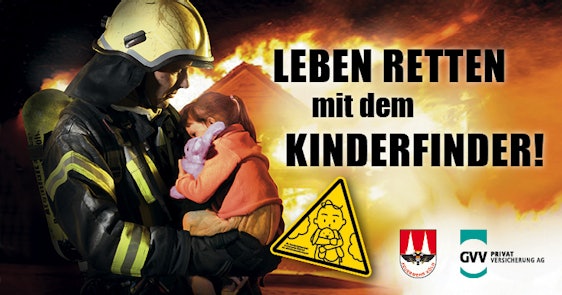 "KINDERFINDER" Lebensretteraufkleber - Kostenlos