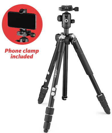 Joby RangePod Smart + GripTight Smart für 86€ – Dreibeinstativ mit optionaler Smartphone-Halterung, 43-160cm Arbeitshöhe