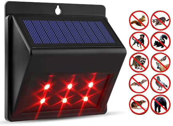 Solarbetriebene LED rot Predator Abschreckungs Lichter