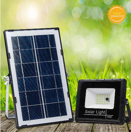 10000LM LED-Flutlicht mit Solarpanel (EU Direct)