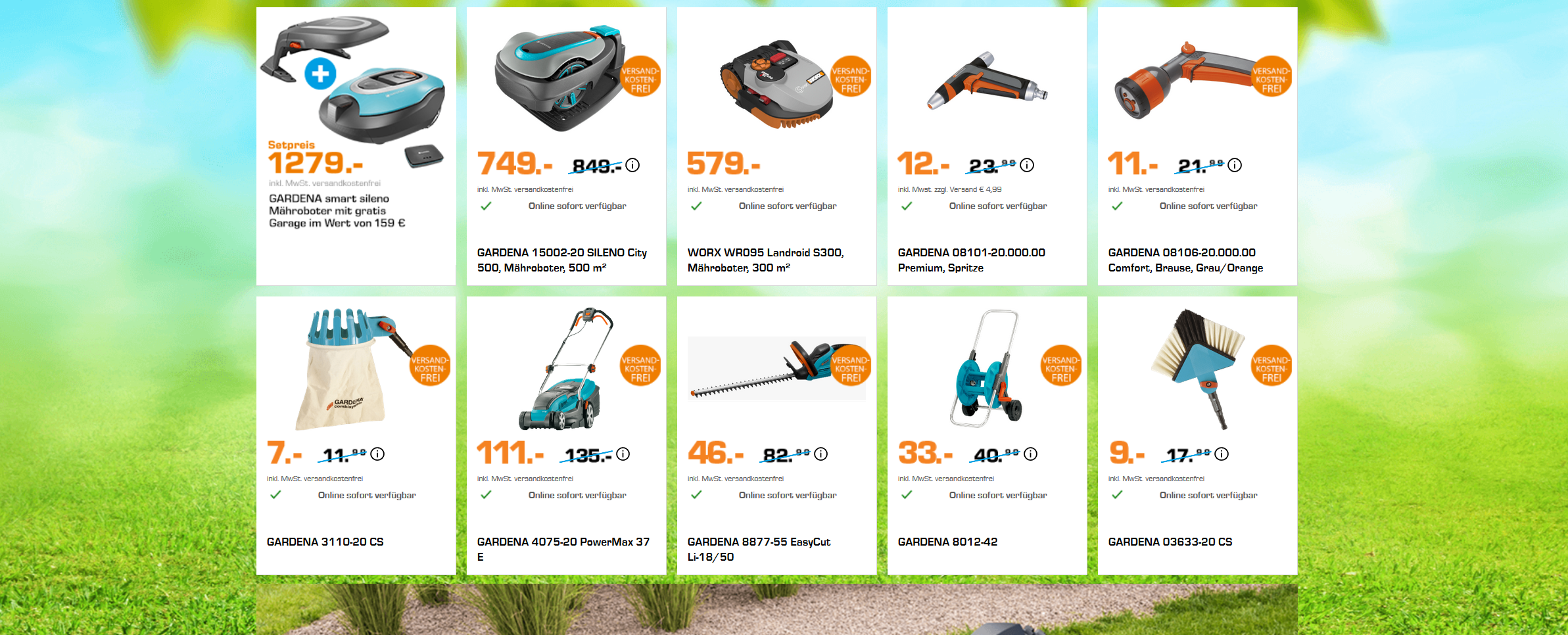 Garten-Schnäppchen bei Saturn - z.B. Gardena EasyCut Heckenschere für 46€