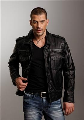 Bruno Banani Herren Lederjacke 50% auf UVP Sommerpreis: 129,95€