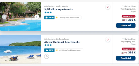 Ab in den Süden! ☀️ 7 Tage Korfu Griechenland-Urlaub schon ab 392€ (inkl. Flug)