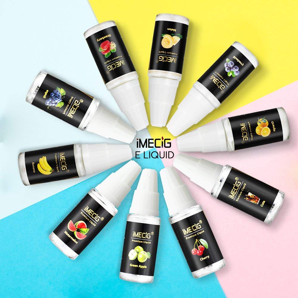 IMECIG® 10 x 10ml Premium E-Liquid-BOX für E-Zigarette Elektrische Zigarette