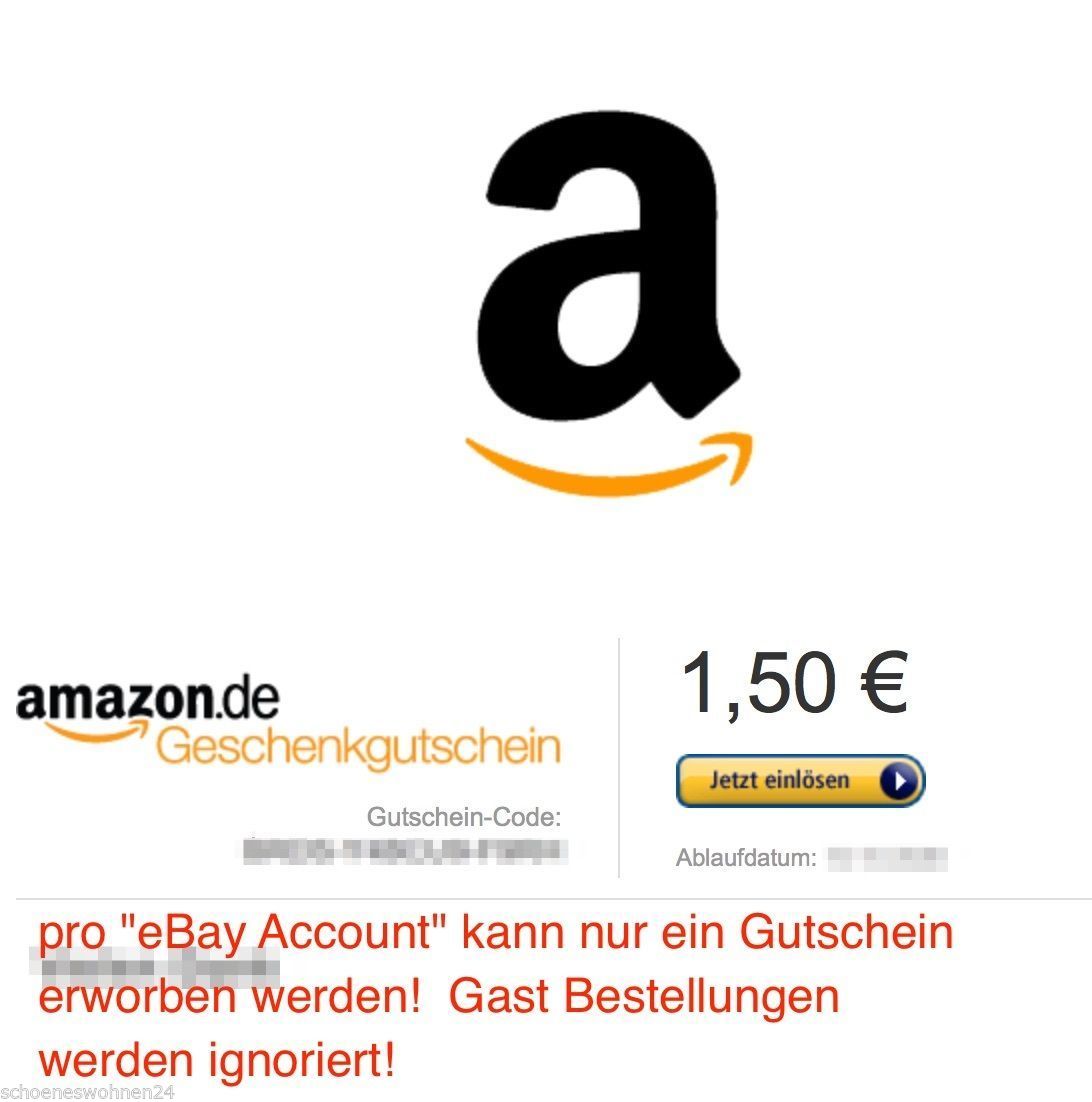 Amazon Gutschein im Wert von 1,50 € für 1€