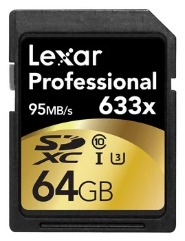 Lexar Professional 64GB Class 10 UHS-I 633X Speed ab 19€ - SDXC-Speicherkarte mit Lesen: 95MB/ s - Schreiben: 45 MB/s) *UPDATE*