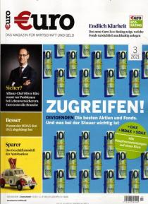 Jahresabo "Euro" Finanzzeitschrift für 107€ – 12 Ausgaben mit Wahlprämie bis zu 100€