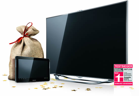 Aktion von Samsung: Smart TV-Gerät kaufen und Galaxy Tab 2 16GB WiFi kostenlos dazu bekommen