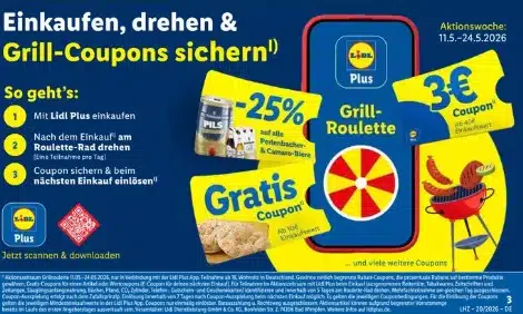 Lidl: Grill-Roulette ab 11.05.