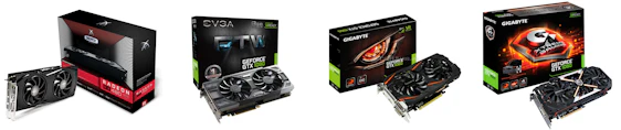 Günstige Grafikkarten in der Übersicht - z. B. EVGA GeForce GTX 1080 ACX 3.0 für 663€