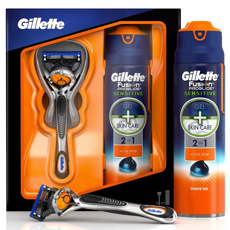 Restposten Gillette Fusion Pro Glide Flexball Rasierer Geschenkset