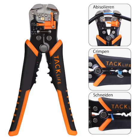 Multitool zum Abisolieren Schneiden und Crimpen für Kabeldurchmesser von 0.2-6 mm2 10-24